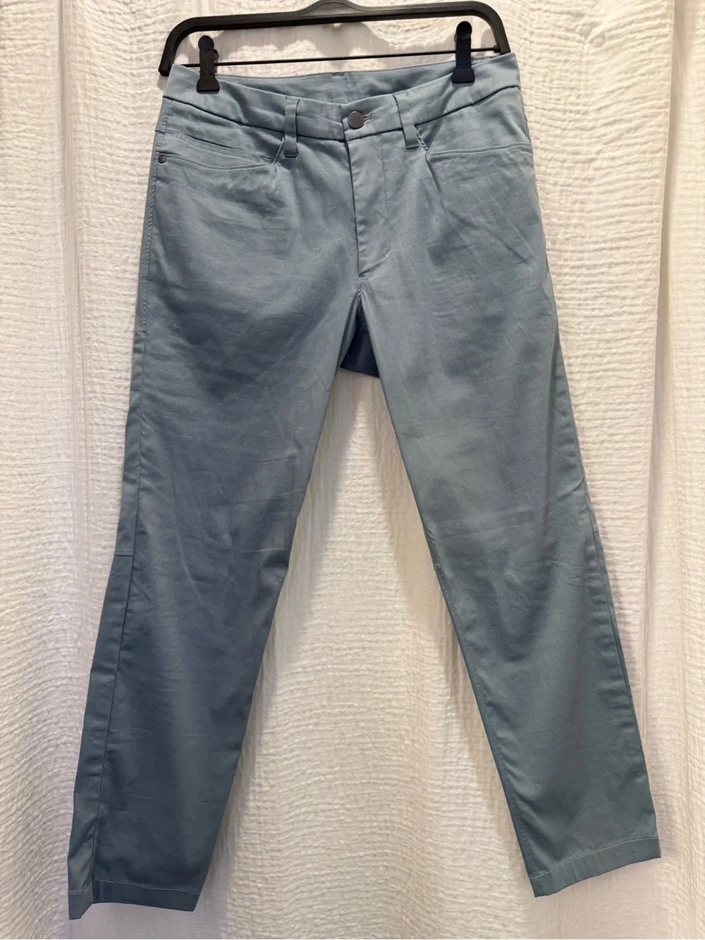 lululemon ABC Slim Fit Pant Utilitech Light Blue Gray Size 28